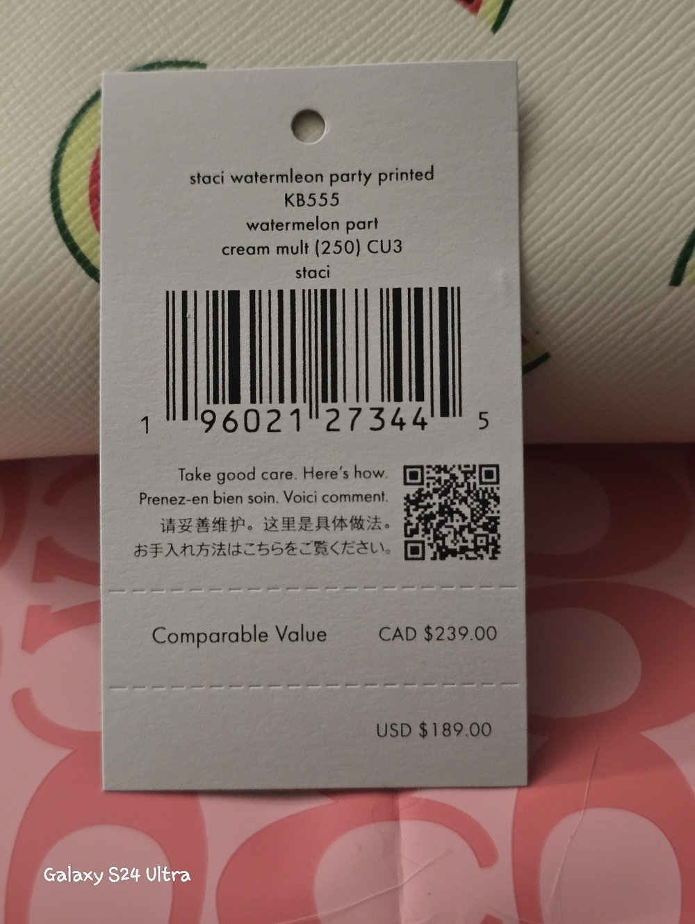 Kate Spade NY Staci Watermelon Party Bifold Wallet NWT - Picture 5 of 15